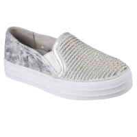  Кеды женские DOUBLE UP - SHINY DANCER Skechers (серебристый)