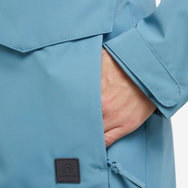 Куртка мембранная женская (ярко-голубая)