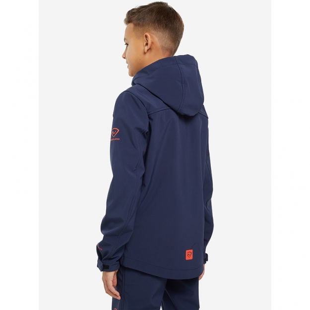 Куртка софтшелл для мальчиков (синий/оранжевый)