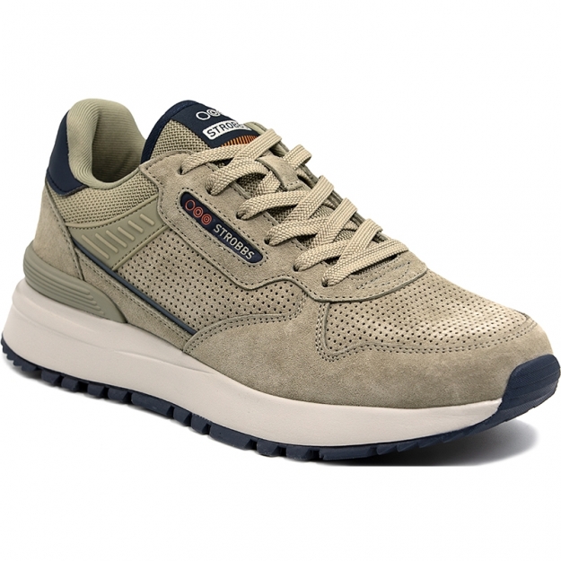 STROBBS кроссовки мужские бежевые
