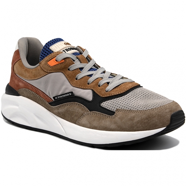 Кроссовки мужские Strobbs бежевый/серый