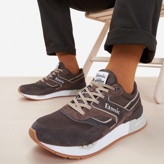 Кроссовки мужские STABLE BASE (коричневые)