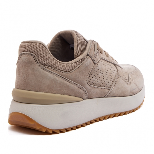 Кроссовки Strobbs из натуральной замши (бежевые)