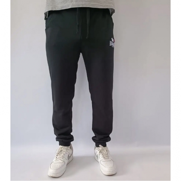 Брюки мужские спортивные с манжетом Lonsdale (ЧЕРНЫЕ)