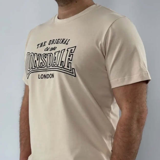 Футболка мужская Lonsdale Classic Logo (капучино)