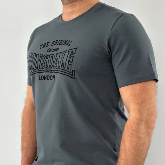 Футболка мужская Lonsdale Classic Logo (графит)