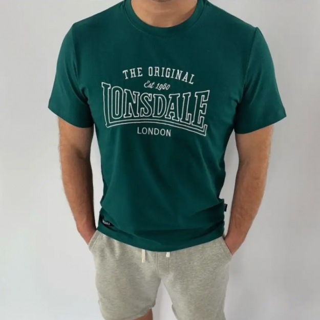 Футболка мужская Lonsdale Classic Logo ( изумруд)