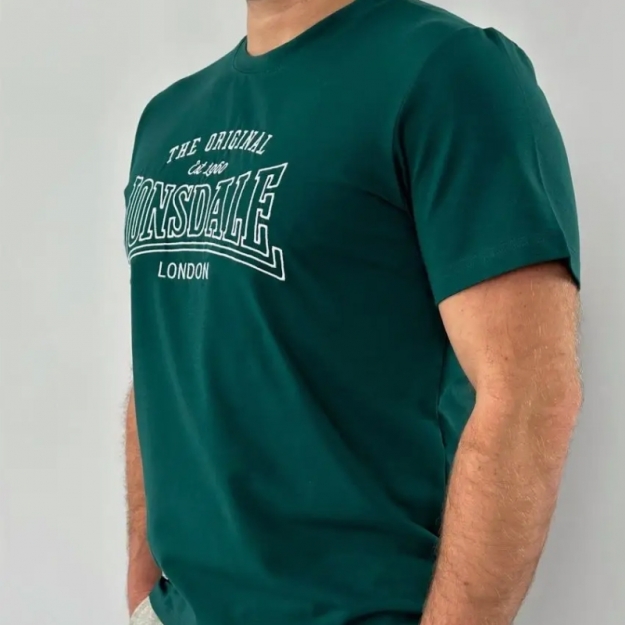 Футболка мужская Lonsdale Classic Logo ( изумруд)